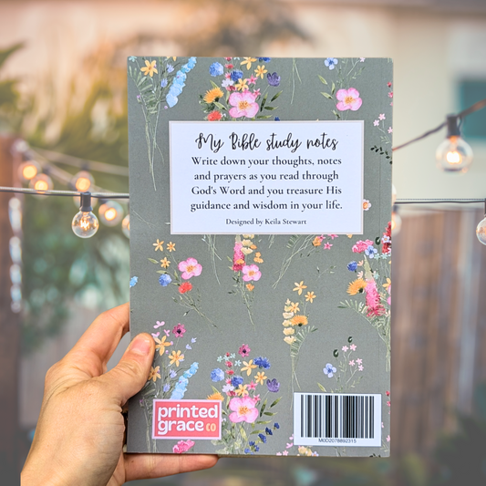 Notebook for Bible study, gratitude & prayer lists