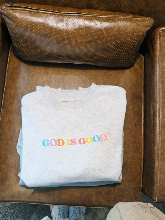 God is good | WOMEN OVERSIZED CREW SWEATER π€