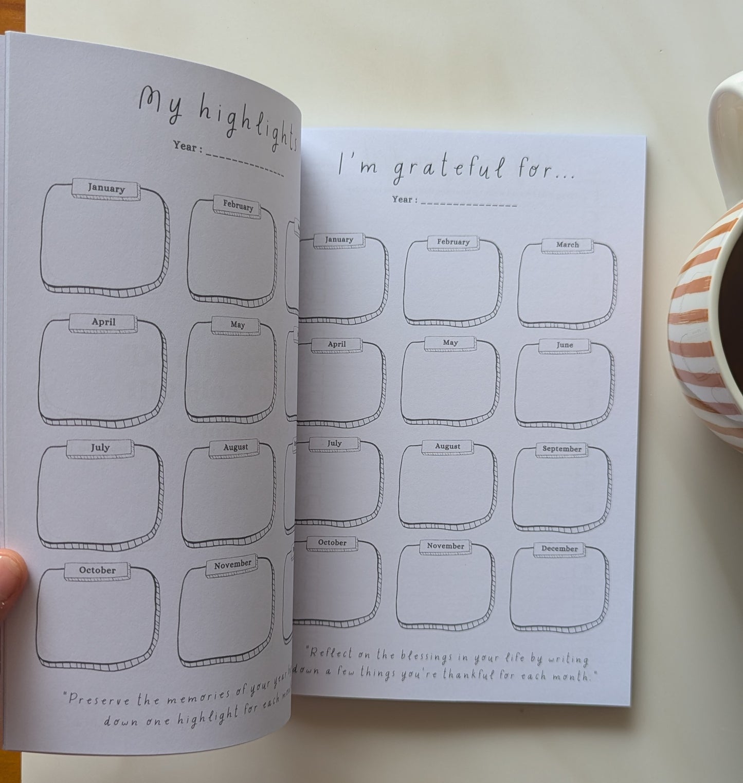 In all things give thanks Journal📒 100 lined pages, goals & gratitude lists + calendar for 2025-2026