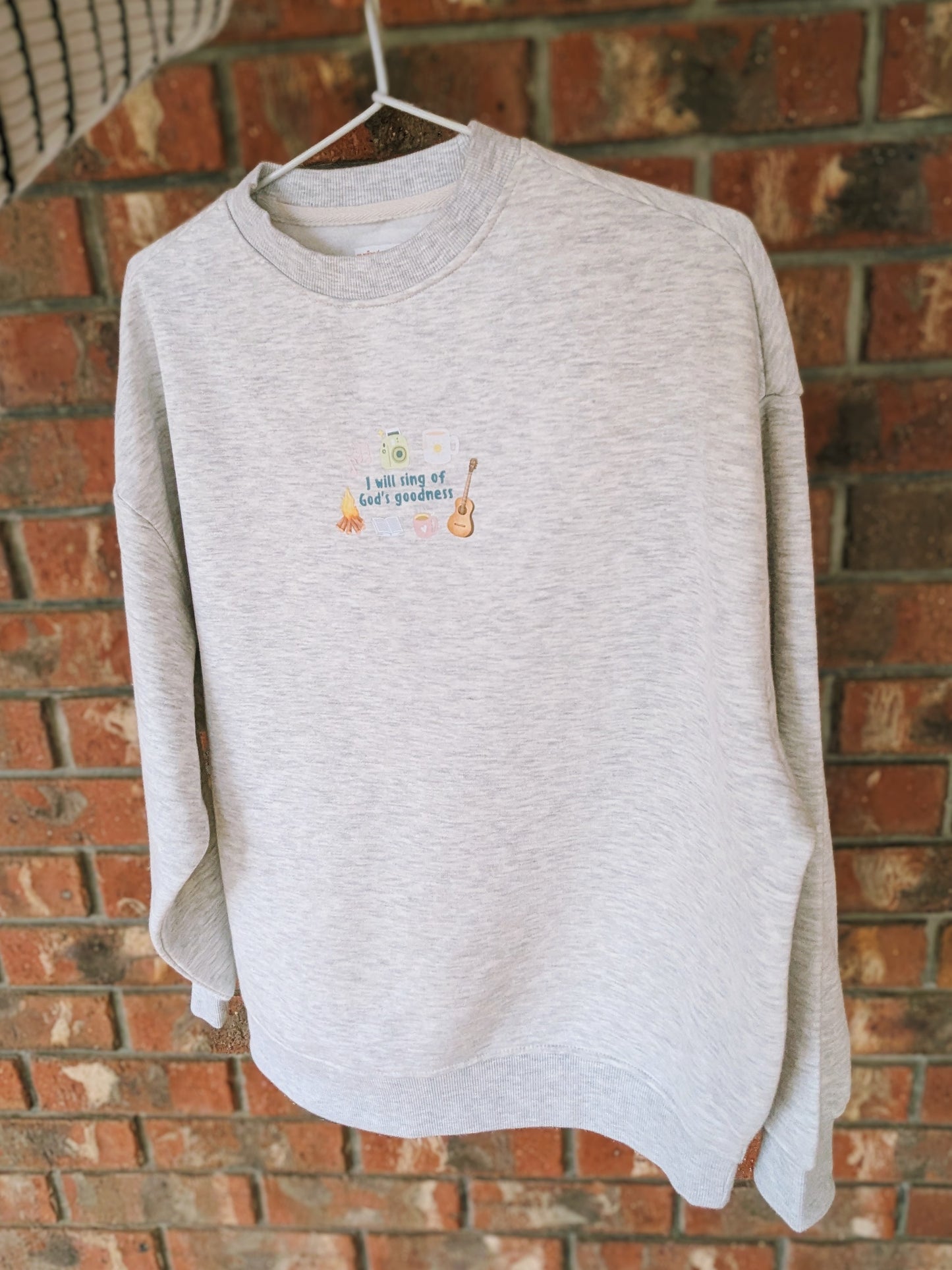 I will sing of God's goodness | WOMEN OVERSIZED CREW SWEATER 🤍