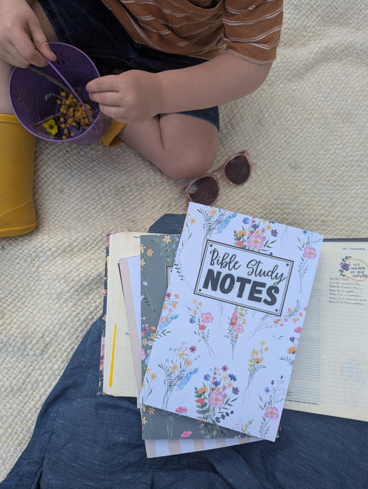 Notebook for Bible study, gratitude & prayer lists