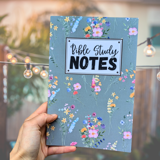 Notebook for Bible study, gratitude & prayer lists