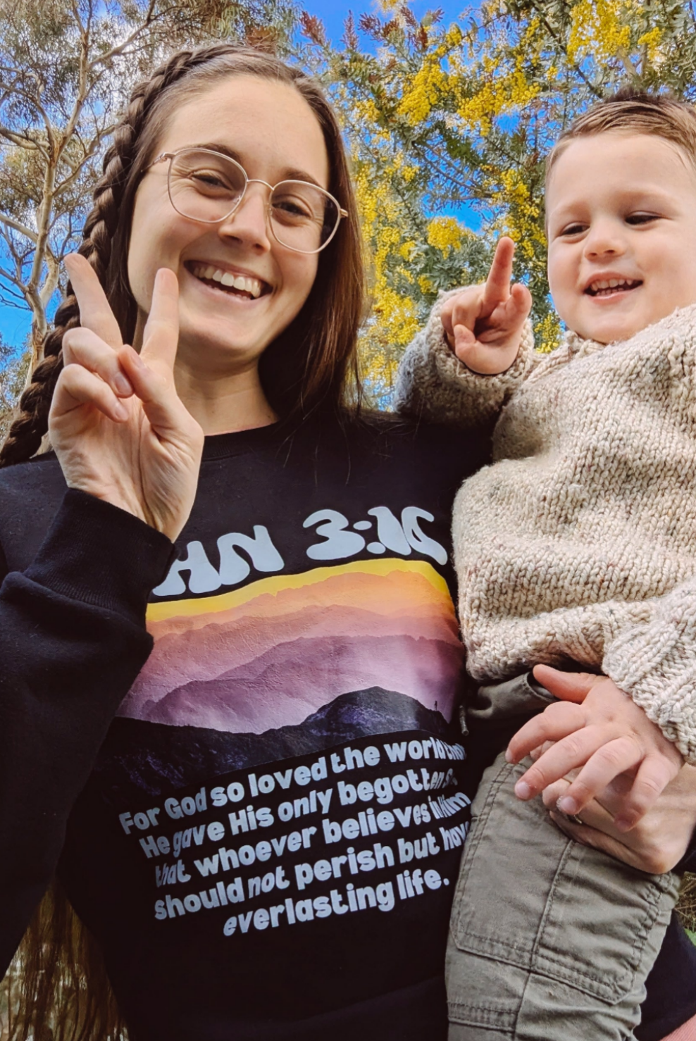 For God so loved the world - John 3:16 | UNISEX CREW SWEATER 🤍🌍