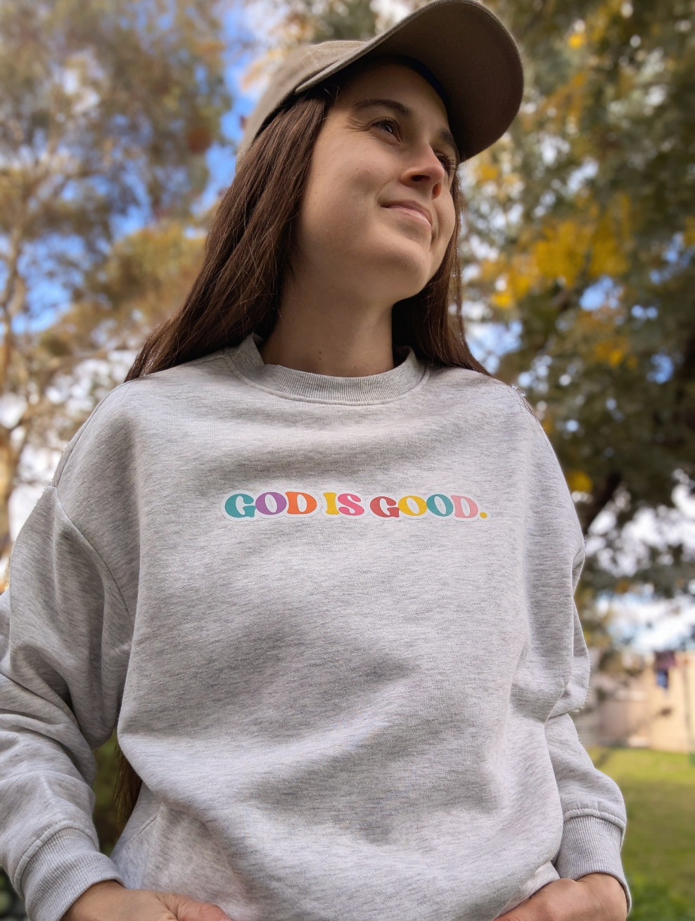 God is good | WOMEN OVERSIZED CREW SWEATER 🤍
