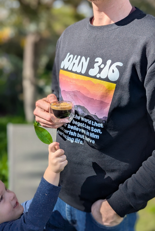 For God so loved the world - John 3:16 | UNISEX CREW SWEATER 🤍🌍