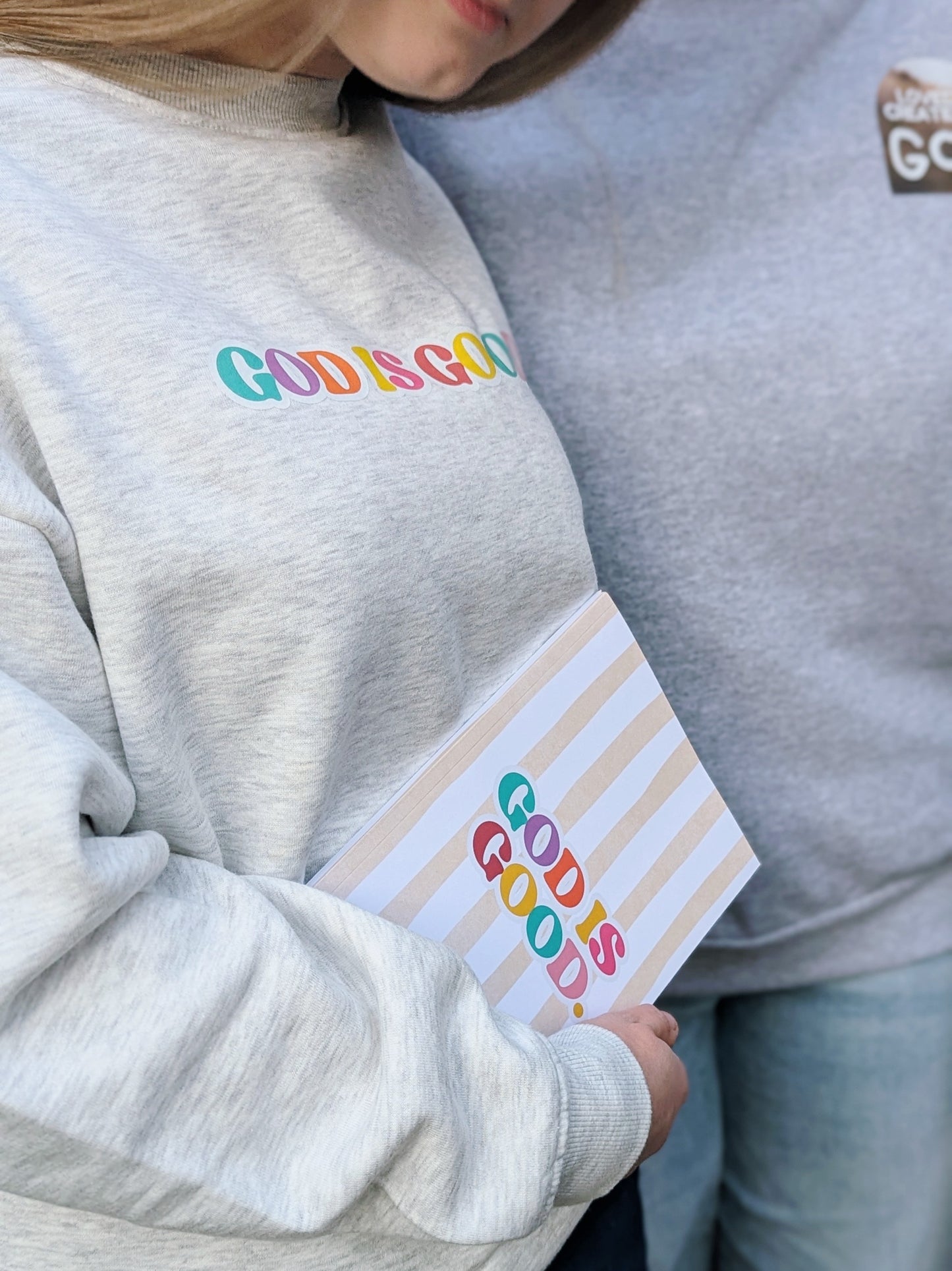 God is good | WOMEN OVERSIZED CREW SWEATER 🤍