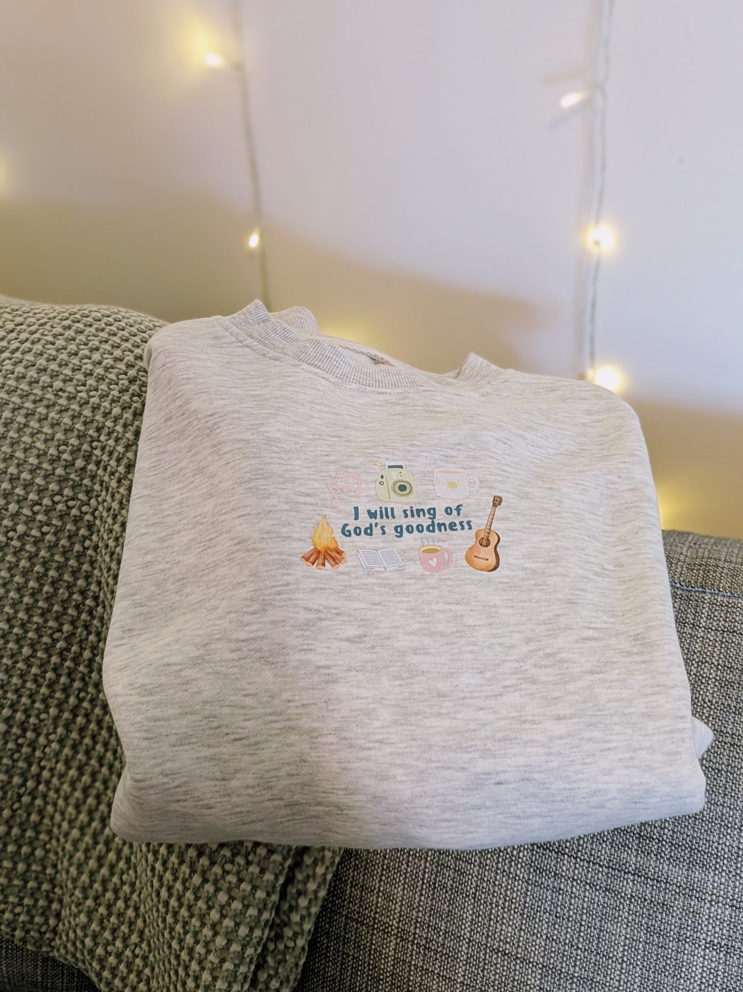 I will sing of God's goodness | WOMEN OVERSIZED CREW SWEATER 🤍