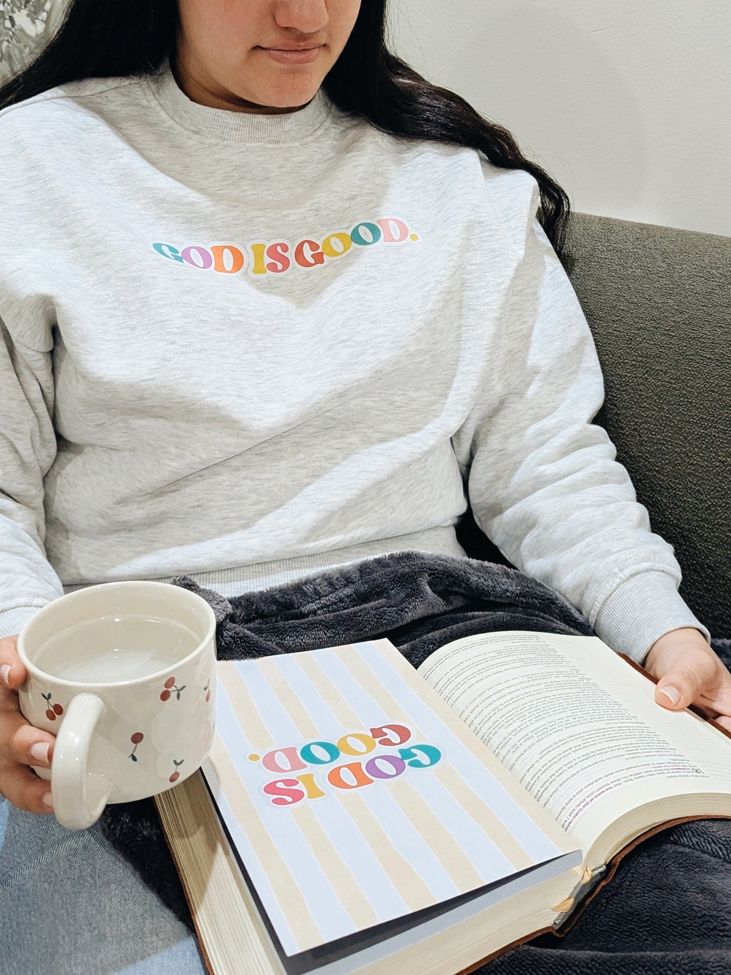 God is good | WOMEN OVERSIZED CREW SWEATER 🤍